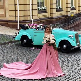 137 Кабриолет ретро Opel бирюзовый аренда - авто на свадьбу в Киеве - портфолио 6