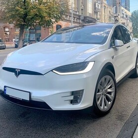 001 Tesla Model X белая электрический внедорожник - авто на весілля
 у Києві - портфоліо 4