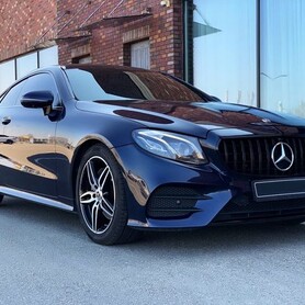 059 Прокат авто Mercedes Е Coupe W238 cиний - авто на весілля
 у Києві - портфоліо 2