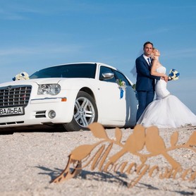 Свадебный Chrysler 300С белый, заказ авто - авто на свадьбу в Донецке - портфолио 2