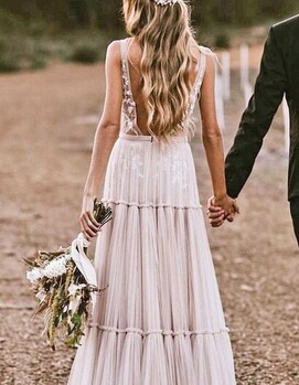 платье на свадьбу бохо