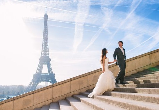 свадебная фотосессия в париже