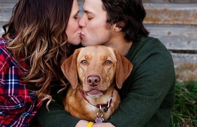 love-story, фотосессия влюблённой пары, фотосессия с собакой