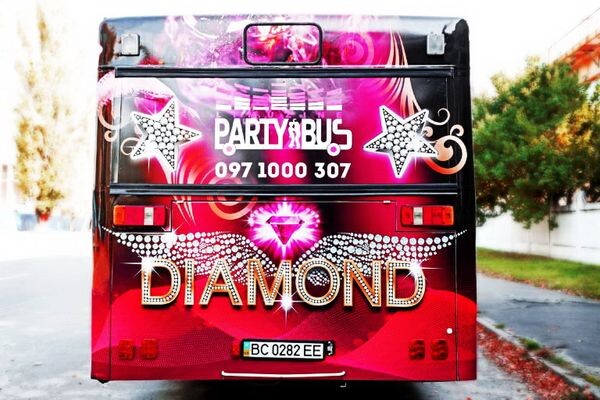 369 Автобус Пати бас Diamond Party Bus прокат 