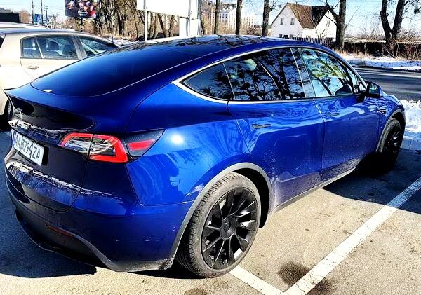 365 Кроссовер Tesla Model Y синяя 
