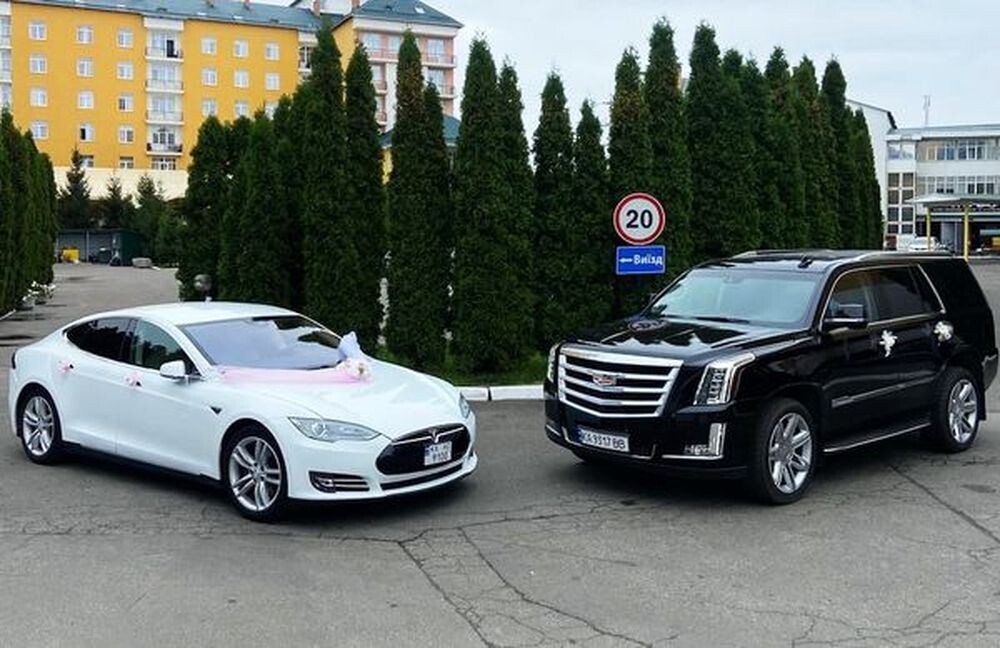 360 Cadillac Escalade черный new аренда Киев 