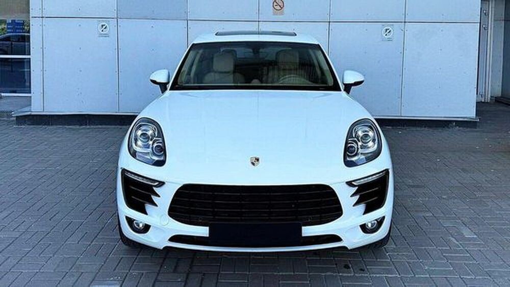 042 Bнедорожник Porsche Macan S белый на свадьбу 